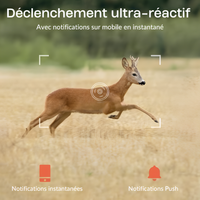 Caméra de chasse 4g avec alertes sms/mms