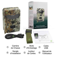 Caméra de Chasse infrarouge LEDs noires invisibles